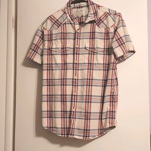 Lucky Brand Short Sleeve Button Front Shirt M